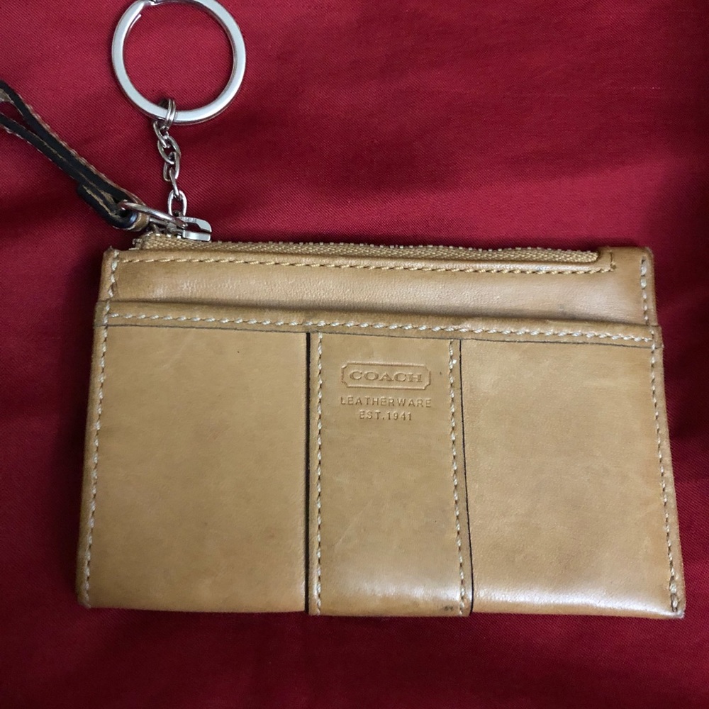 Coach keychain coin wallet